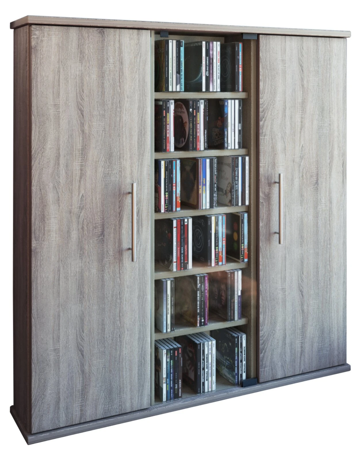 Kommode SANTO - Sonoma Eiche - für 450 CDs 1 Kommode SANTO - Sonoma Eiche - für 450 CDs