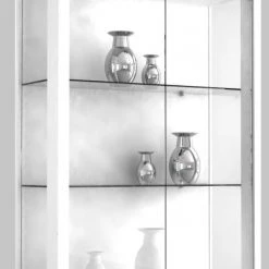 Hängevitrine UDINA - weiß - ohne Beleuchtung