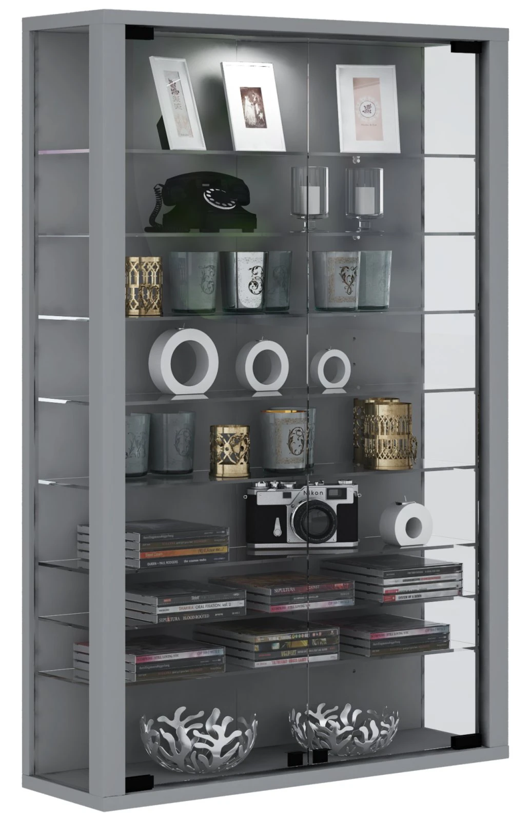 Hängevitrine VITROSA MINI - silber - ohne Beleuchtung 5 Hängevitrine VITROSA MINI - silber - ohne Beleuchtung – Bild 5