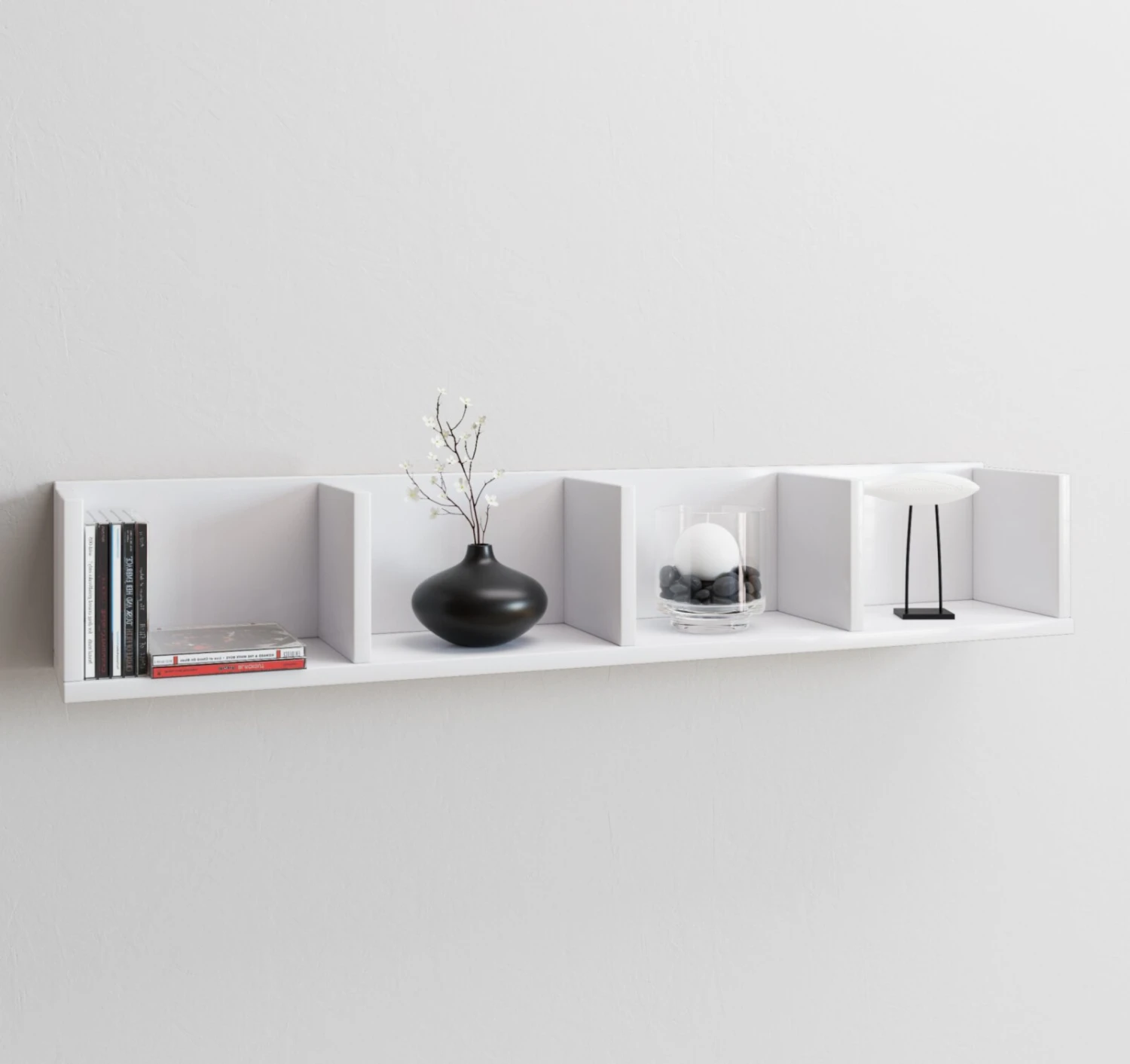 Wandregal HONSA - weiß 2 Wandregal HONSA - weiß – Bild 2