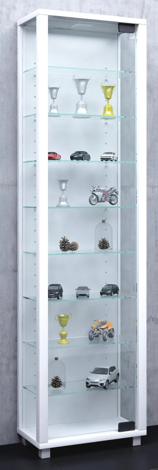 Vitrine EDANA MAXI - weiß - 33 cm 2 Vitrine EDANA MAXI - weiß - 33 cm – Bild 2