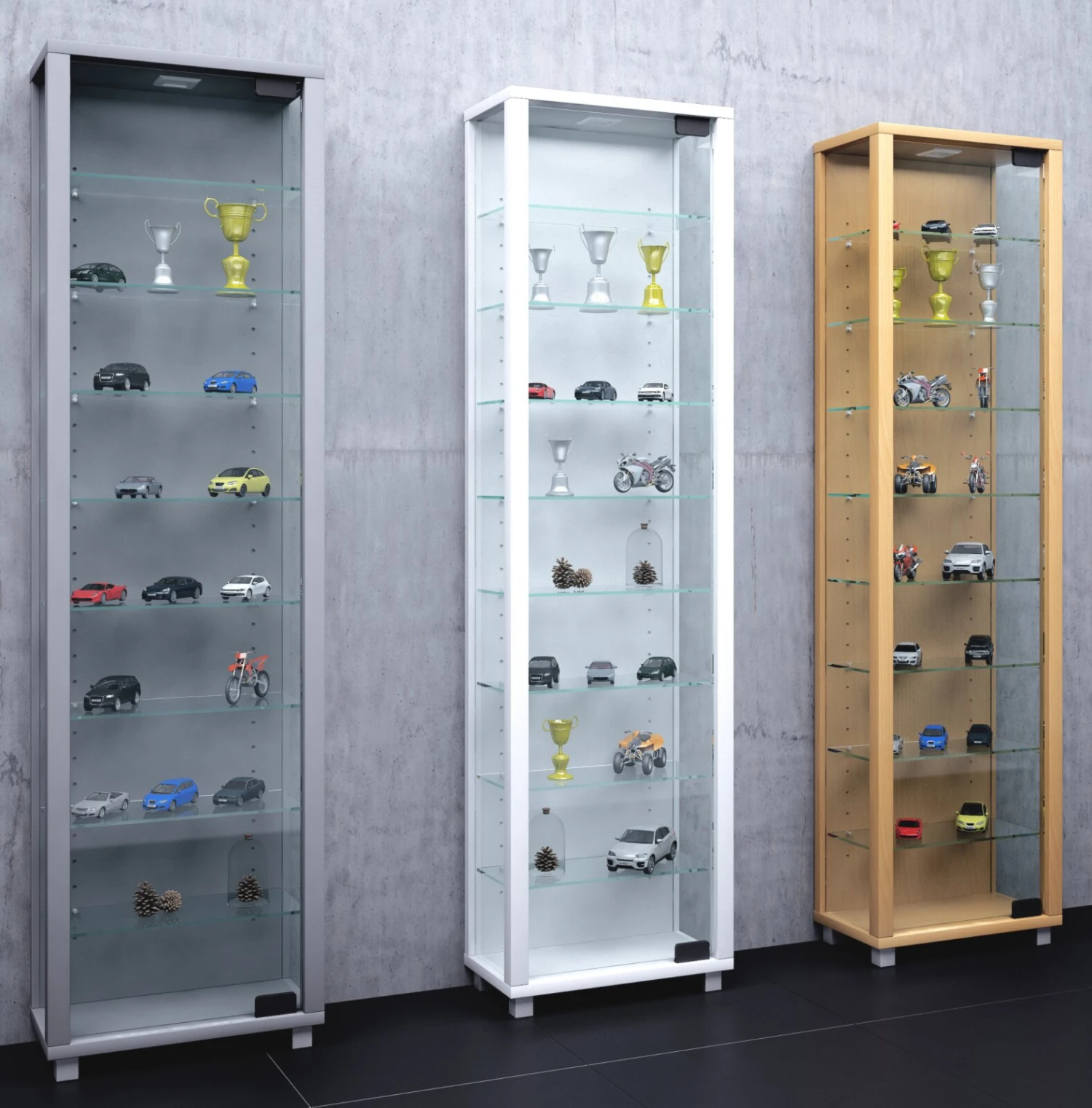 Vitrine EDANA MAXI - weiß - 33 cm 4 Vitrine EDANA MAXI - weiß - 33 cm – Bild 4