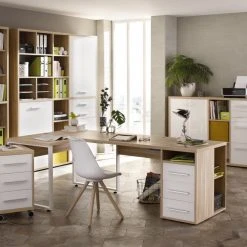 Sideboard SET+ - Eiche natur - Weißglas - 156 cm 6 Sideboard SET+ - Eiche natur - Weißglas - 156 cm -Esszimmer Verkaufsgeschäft 9001770600 03 1600Wx1600H