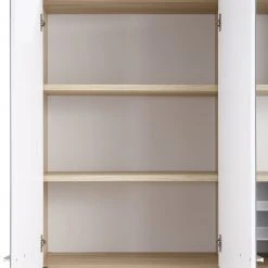 Highboard-Regal-Kombi SET+ - Eiche - Grauglas - 156 cm 7 Highboard-Regal-Kombi SET+ - Eiche - Grauglas - 156 cm -Esszimmer Verkaufsgeschäft 9001772100 04 1600Wx1600H