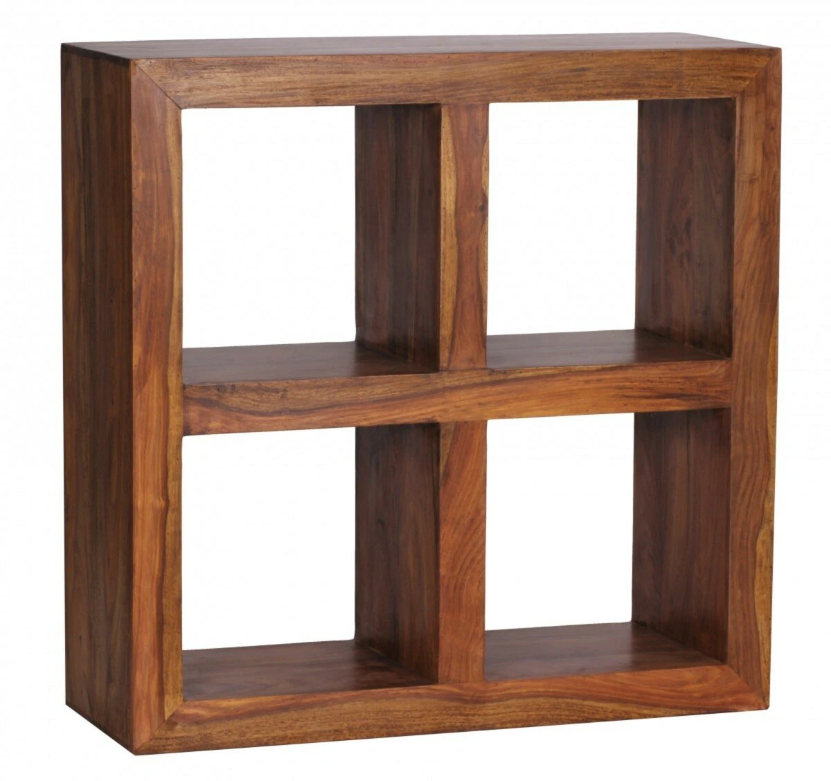 Standregal - braun gebeizt - Sheesham massiv - 82 cm hoch 2 Standregal - braun gebeizt - Sheesham massiv - 82 cm hoch – Bild 2