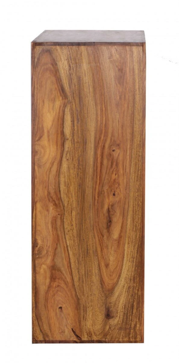 Standregal - braun gebeizt - Sheesham massiv - 82 cm hoch 3 Standregal - braun gebeizt - Sheesham massiv - 82 cm hoch – Bild 3