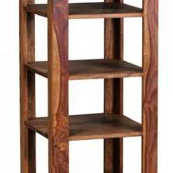 Standregal - Sheesham massiv - 4 Böden