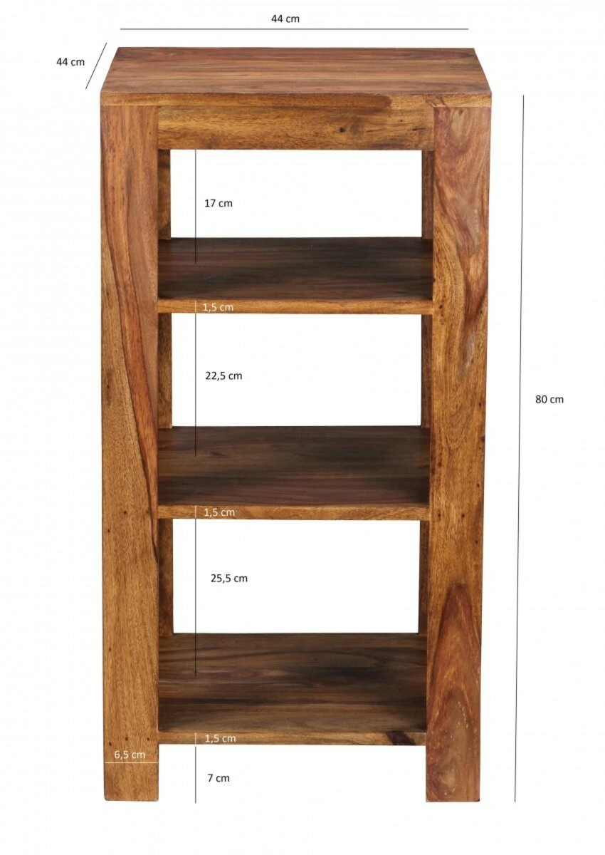 Standregal - Sheesham massiv - 3 Böden 4 Standregal - Sheesham massiv - 3 Böden – Bild 4