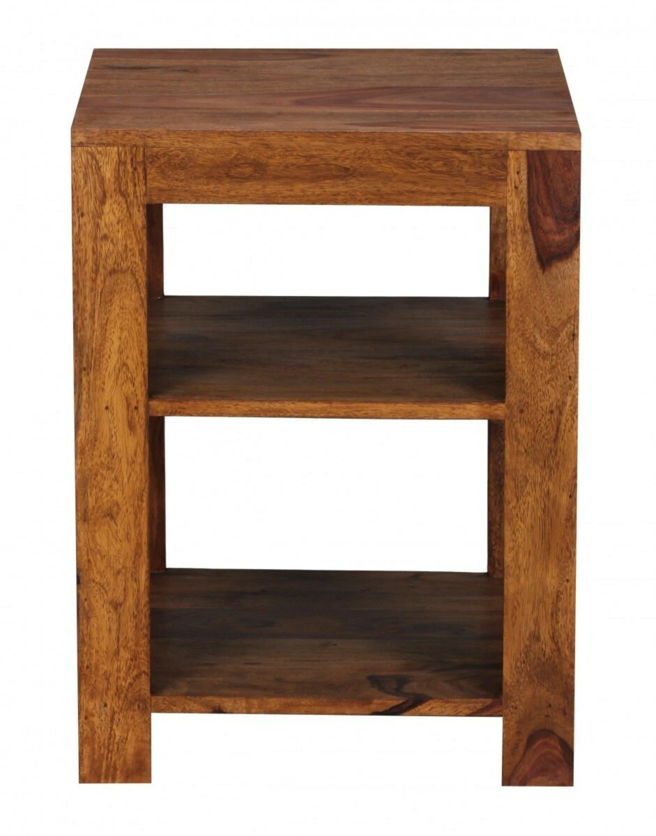 Standregal - Sheesham massiv gebeizt - 2 Böden 4 Standregal - Sheesham massiv gebeizt - 2 Böden – Bild 4