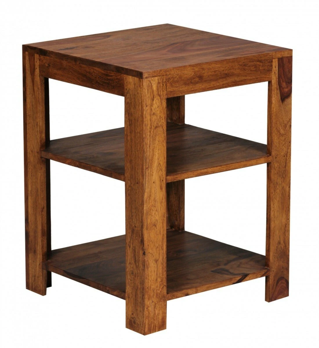 Standregal - Sheesham massiv gebeizt - 2 Böden 1 Standregal - Sheesham massiv gebeizt - 2 Böden