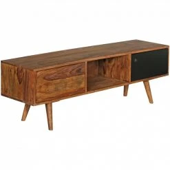 TV-Lowboard - Sheesham massiv gebeizt - schwarz - 2 Türen 6 TV-Lowboard - Sheesham massiv gebeizt - schwarz - 2 Türen -Esszimmer Verkaufsgeschäft 9002280000 03 1600Wx1600H
