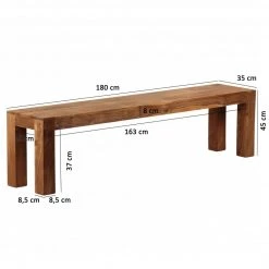 Sitzbank - Akazie massiv - 180 cm breit 6 Sitzbank - Akazie massiv - 180 cm breit -Esszimmer Verkaufsgeschäft 9002286600 02 1600Wx1600H
