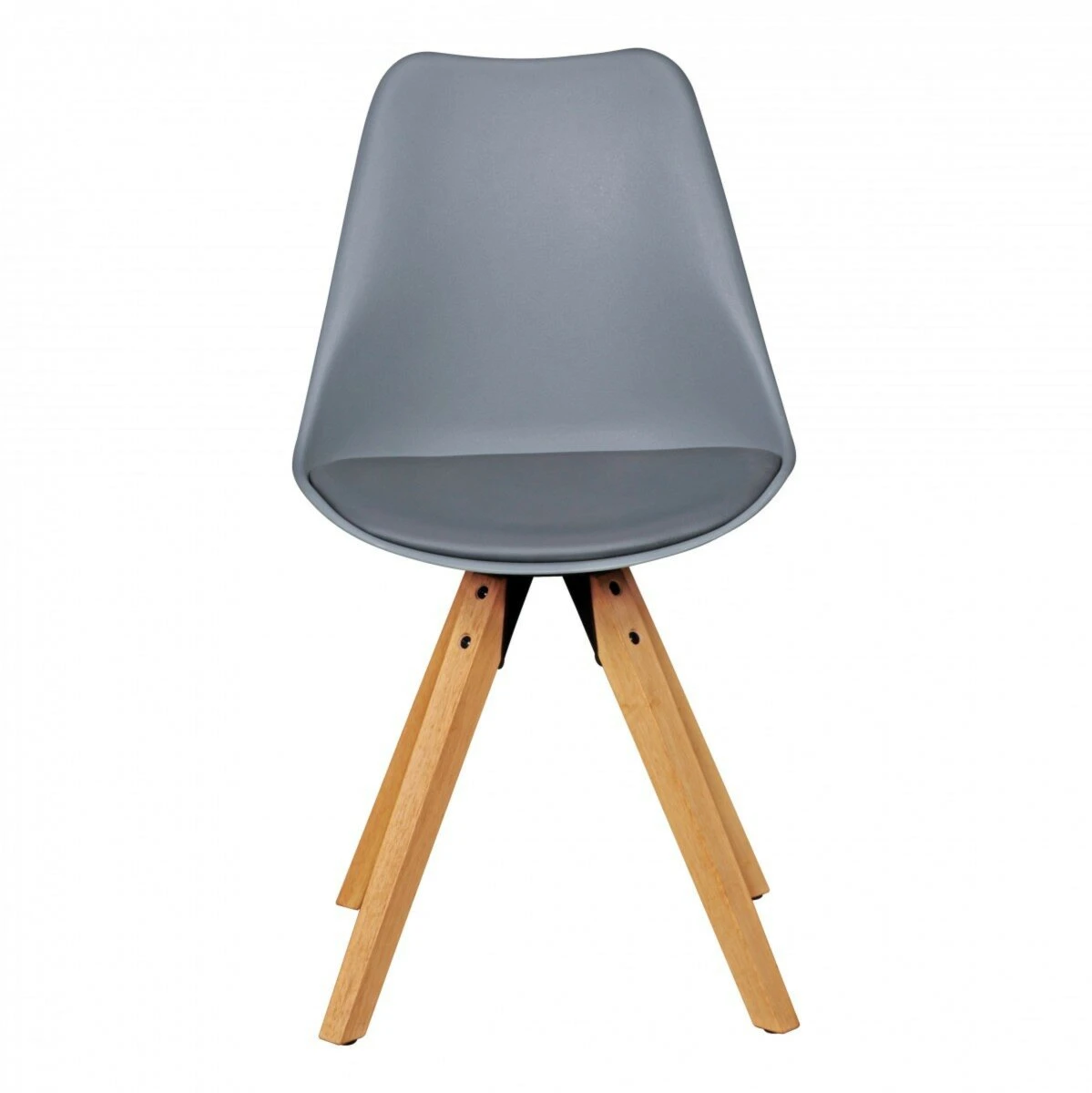 2er Stuhl-Set - grau - Kunstleder 2 2er Stuhl-Set - grau - Kunstleder – Bild 2