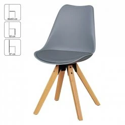 2er Stuhl-Set - grau - Kunstleder 6 2er Stuhl-Set - grau - Kunstleder -Esszimmer Verkaufsgeschäft 9002290700 03 1600Wx1600H