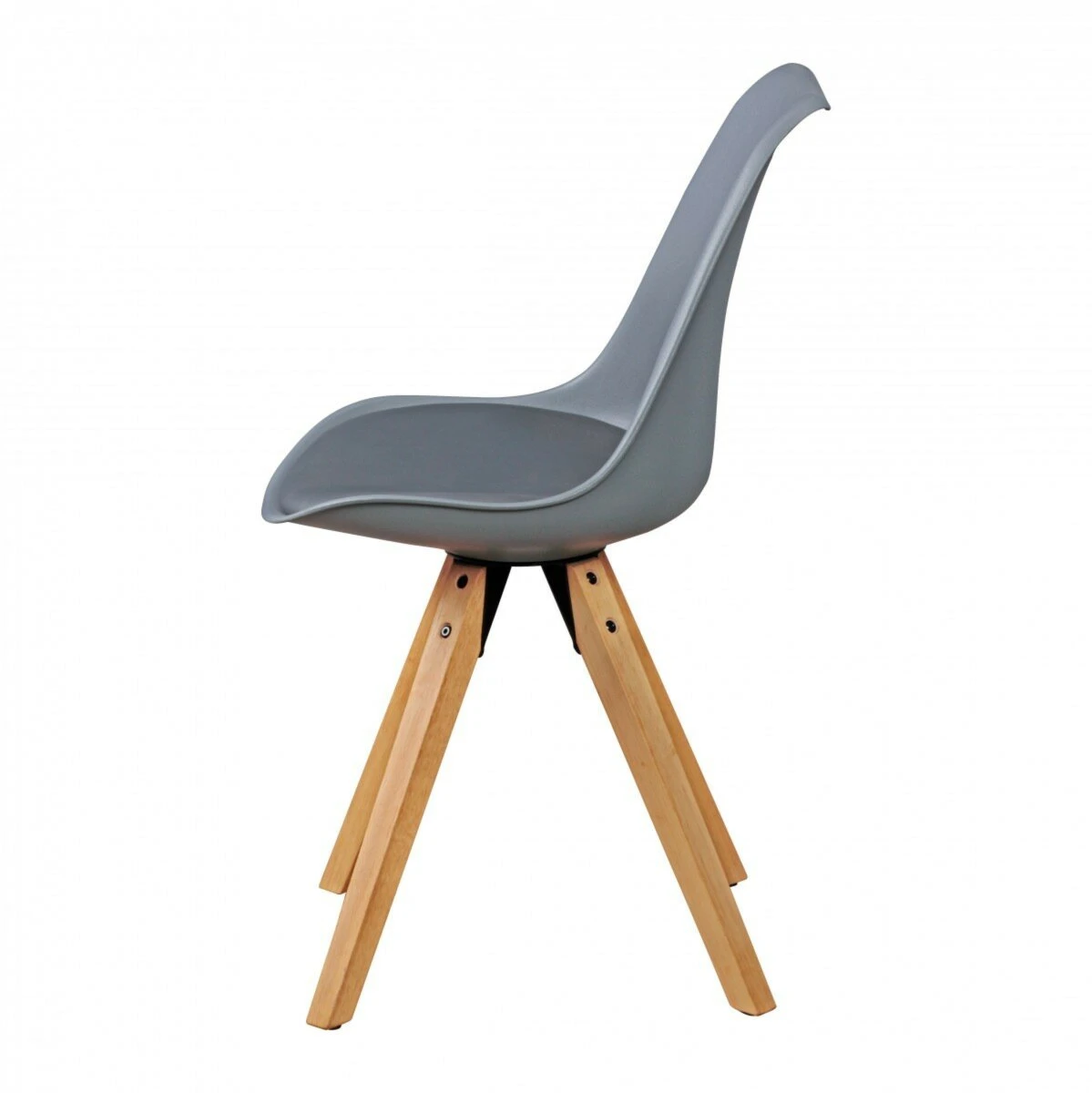 2er Stuhl-Set - grau - Kunstleder 4 2er Stuhl-Set - grau - Kunstleder – Bild 4