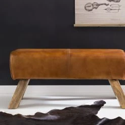 Sitzbank - Echtleder - braun - Mango massiv -Esszimmer Verkaufsgeschäft 9002293700 03 1600Wx1600H