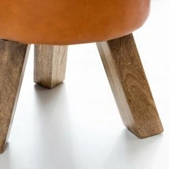 Hocker - echtes Leder - Mango massiv -Esszimmer Verkaufsgeschäft 9002306300 04 1600Wx1600H