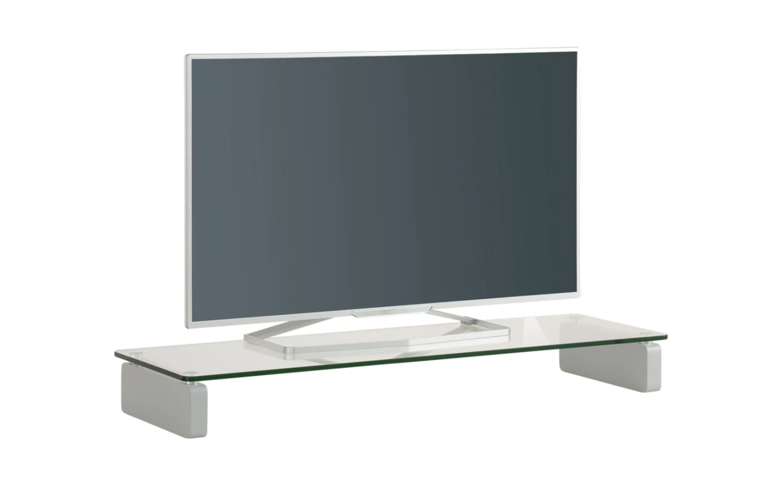 TV-Board - grau - Klarglas - 110 cm 2 TV-Board - grau - Klarglas - 110 cm – Bild 2