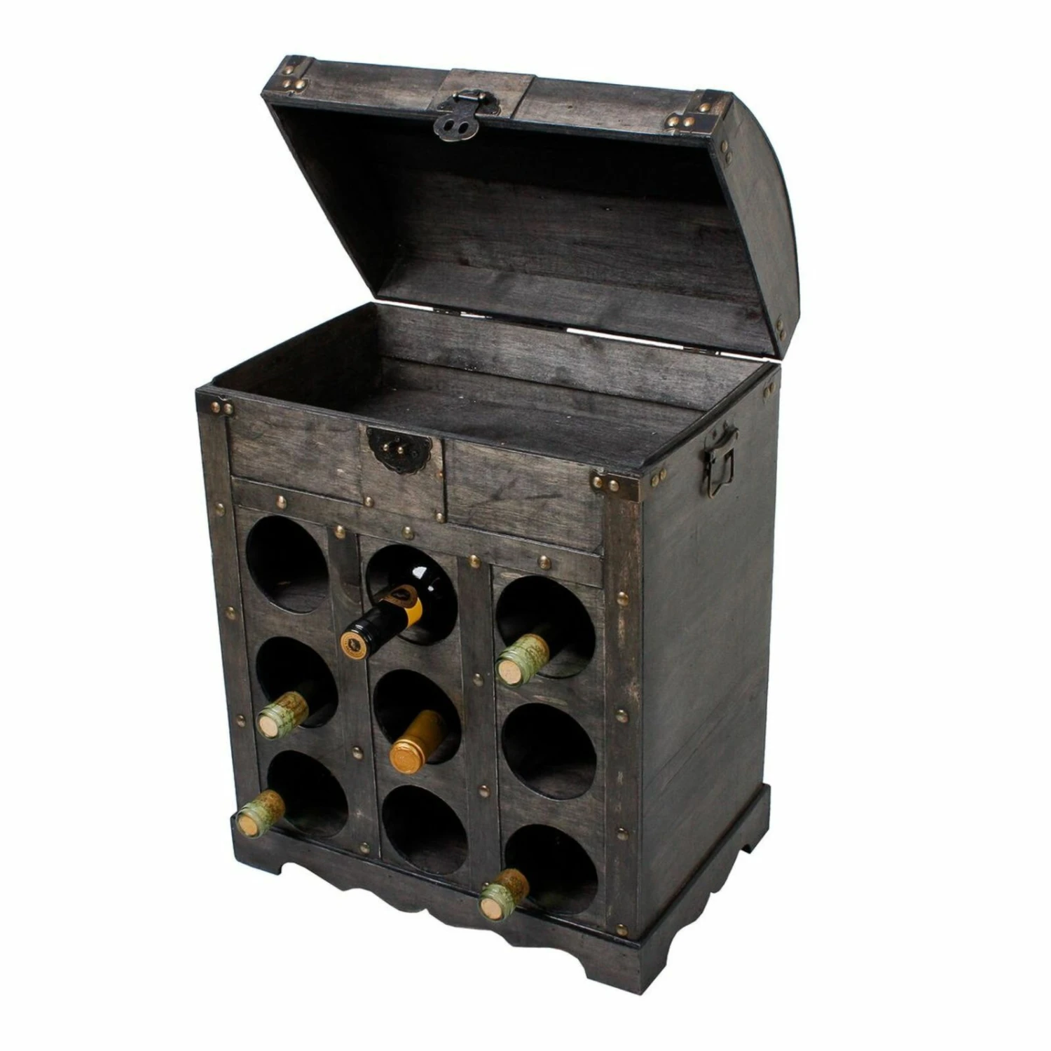 Weinregal - Kolonialstil - 9 Flaschen 1 Weinregal - Kolonialstil - 9 Flaschen