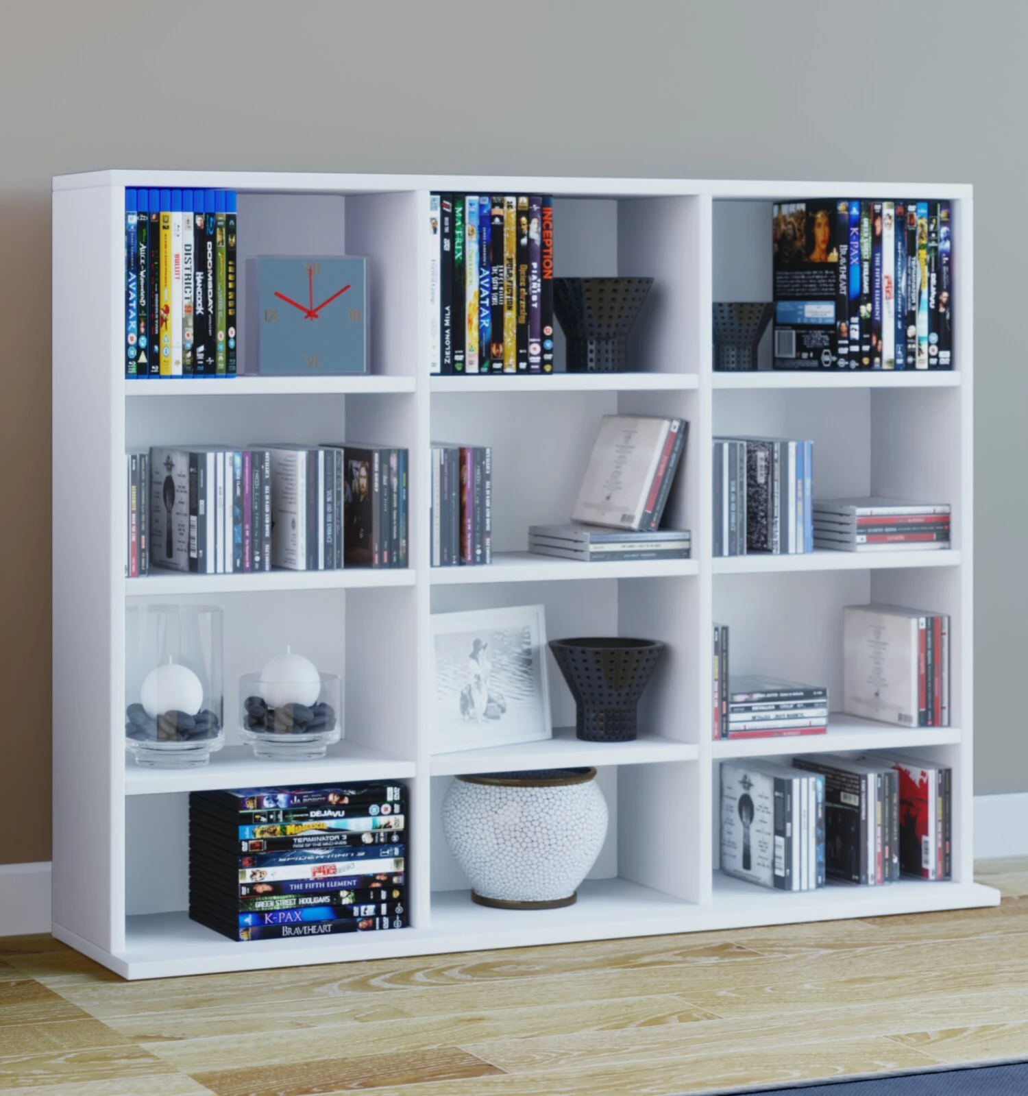 Regal MEGOSA MINI - weiß - 102 cm breit 2 Regal MEGOSA MINI - weiß - 102 cm breit – Bild 2