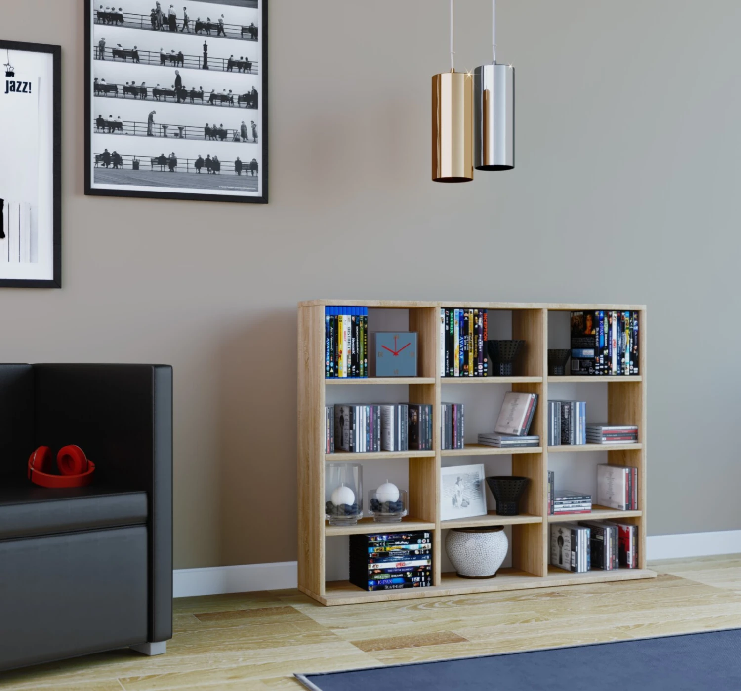 Regal MEGOSA MINI - Sonoma Eiche - 102 cm breit 3 Regal MEGOSA MINI - Sonoma Eiche - 102 cm breit – Bild 3