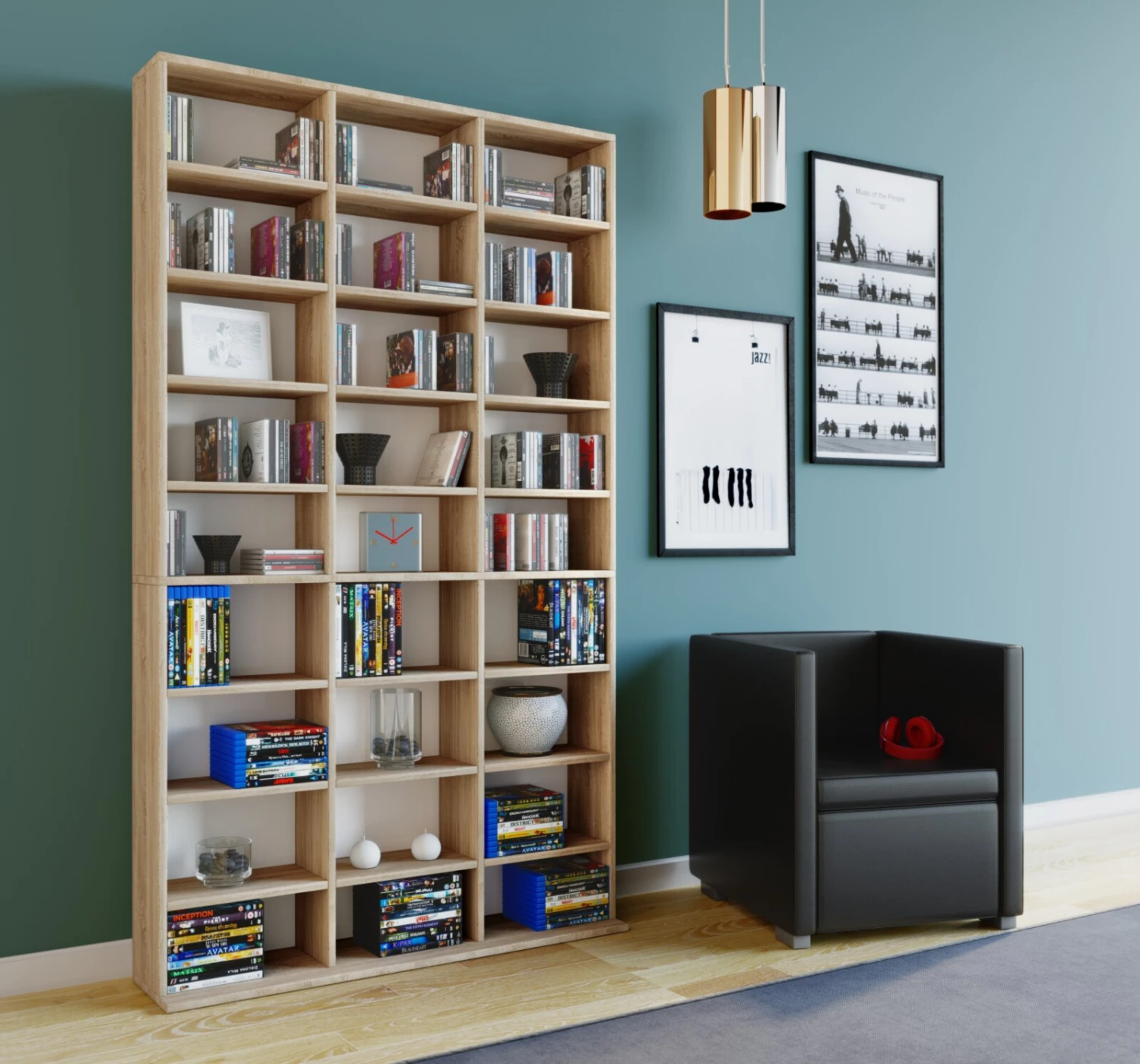 Regal MEGOSA MAXI - Sonoma Eiche - 182 cm hoch 3 Regal MEGOSA MAXI - Sonoma Eiche - 182 cm hoch – Bild 3