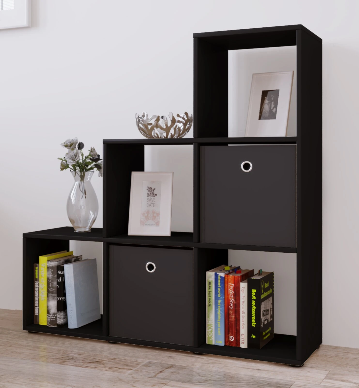 Raumteiler NITAS - schwarz - 10 Fächer 2 Raumteiler NITAS - schwarz - 10 Fächer – Bild 2