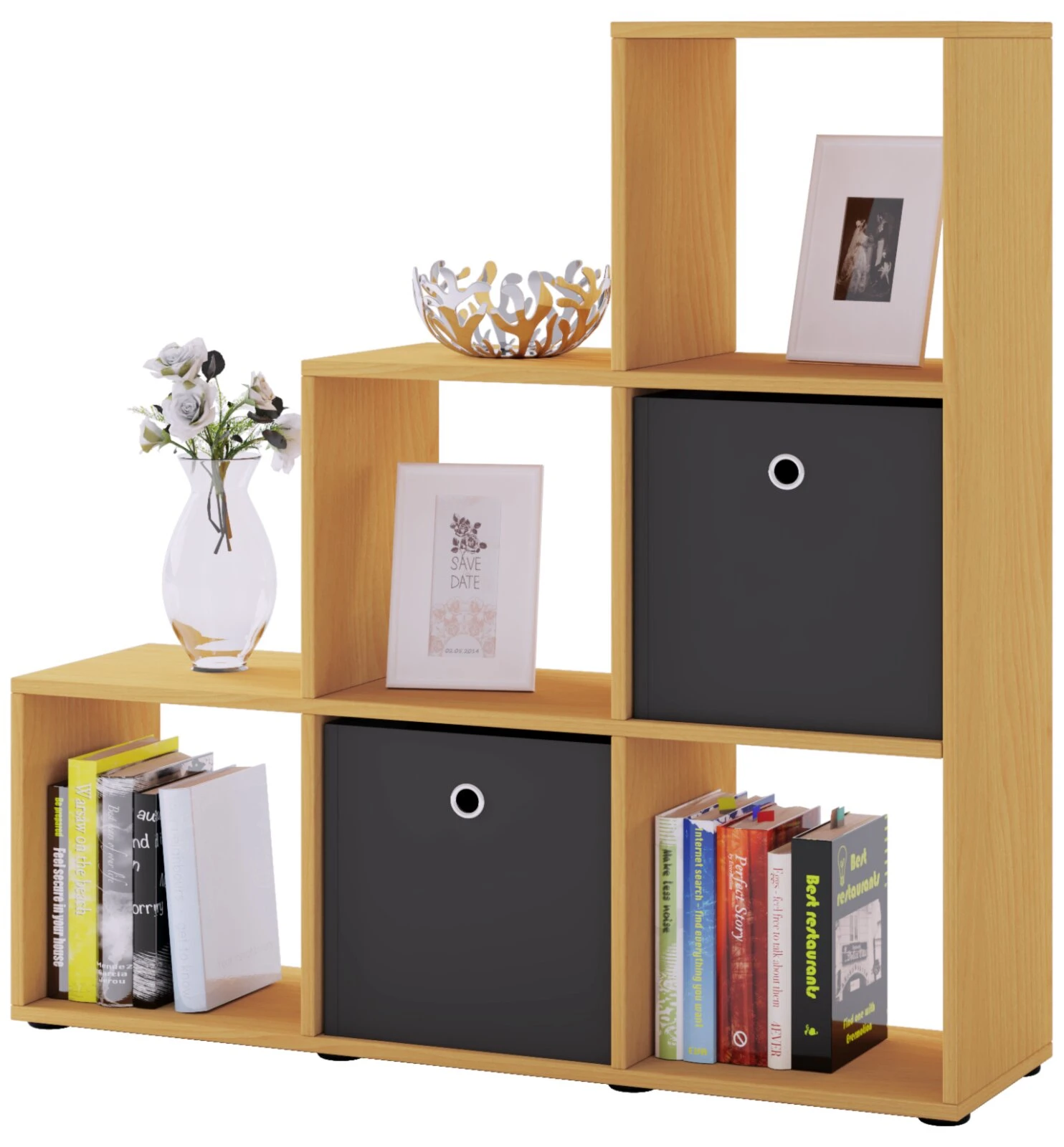 Raumteiler NITAS - Buche - 6 Fächer 1 Raumteiler NITAS - Buche - 6 Fächer