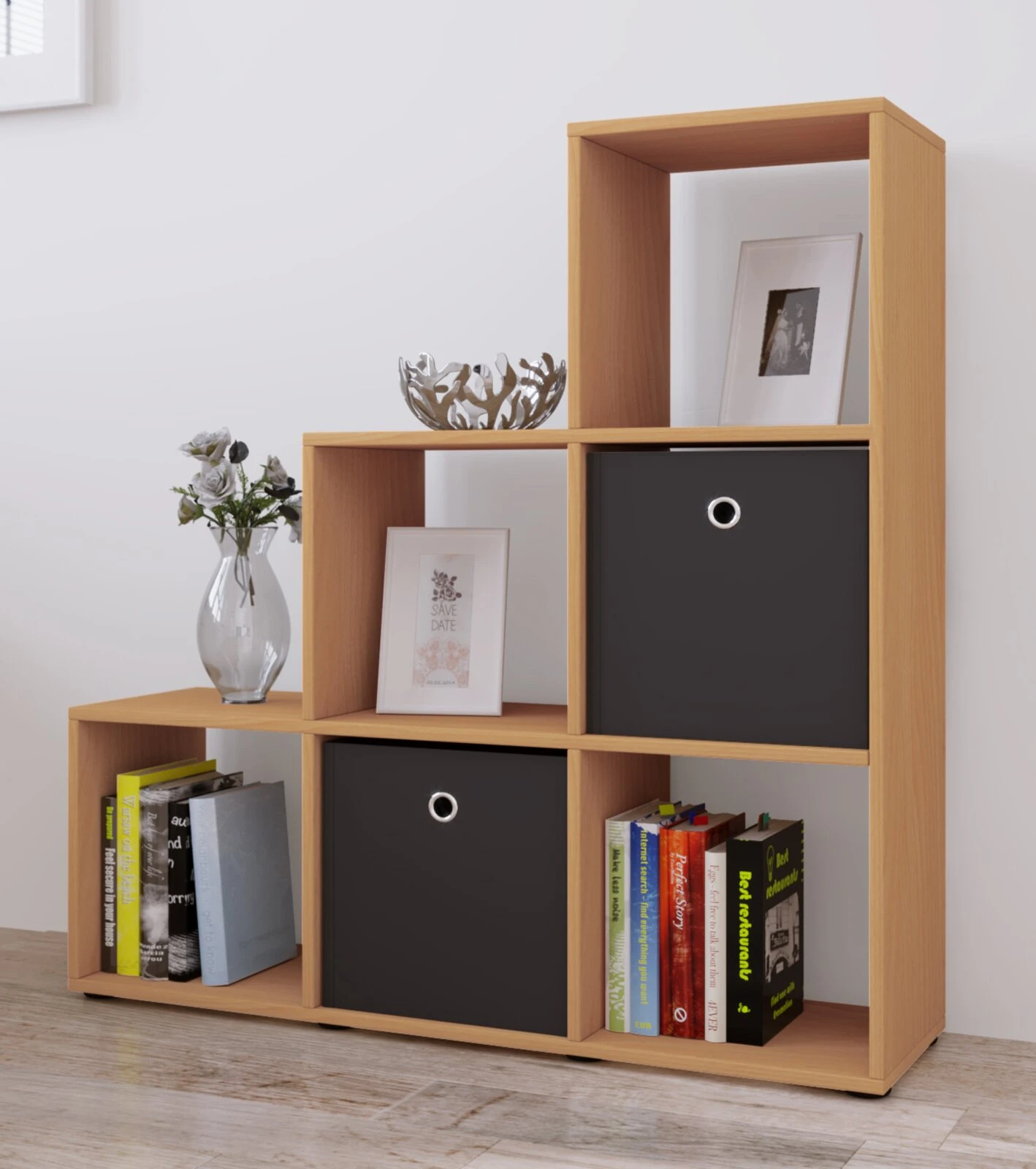 Raumteiler NITAS - Buche - 6 Fächer 2 Raumteiler NITAS - Buche - 6 Fächer – Bild 2