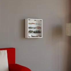 Hängevitrine MANDOSA S - weiß - mit 3 Glasböden 5 Hängevitrine MANDOSA S - weiß - mit 3 Glasböden -Esszimmer Verkaufsgeschäft 9002769300 02 1600Wx1600H