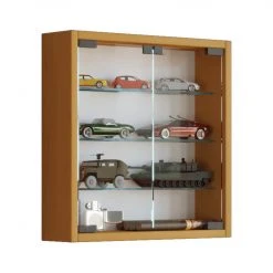 Hängevitrine MANDOSA S - Buche - mit 3 Glasböden