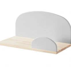 Wandregal KIDDY - hellgrau - teilmassiv - 45 cm breit