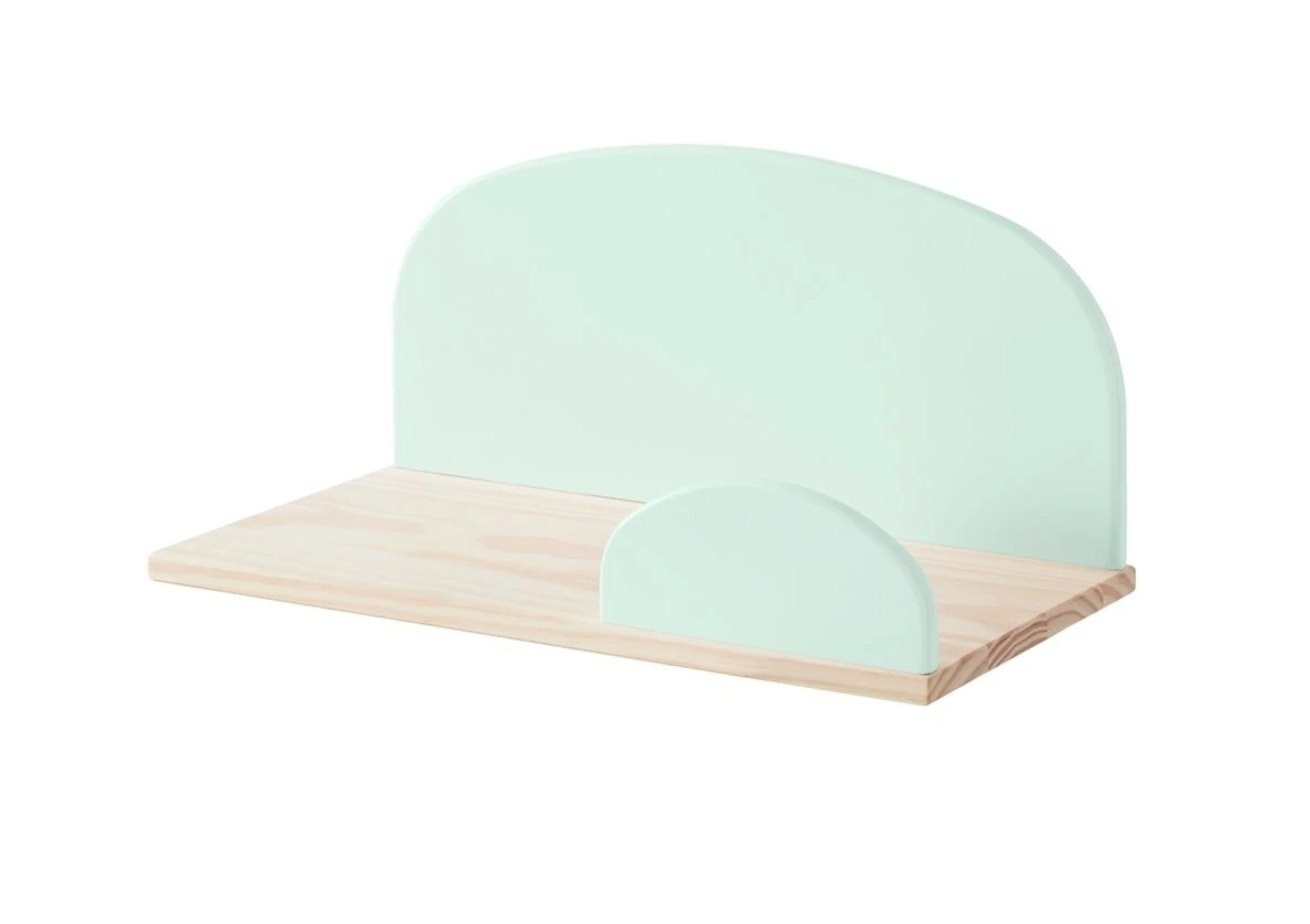 Wandregal KIDDY - mintgrün - teilmassiv - 45 cm breit 1 Wandregal KIDDY - mintgrün - teilmassiv - 45 cm breit