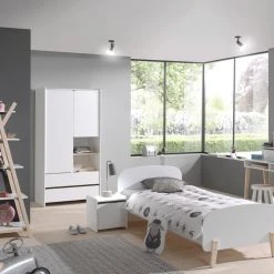 Standregal KIDDY - weiß - Kiefer massiv - 5 Böden -Esszimmer Verkaufsgeschäft 9002868500 04 1600Wx1600H