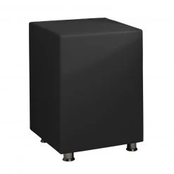 Nachttisch Hocker - anthrazit - Kunstleder - 60 cm hoch