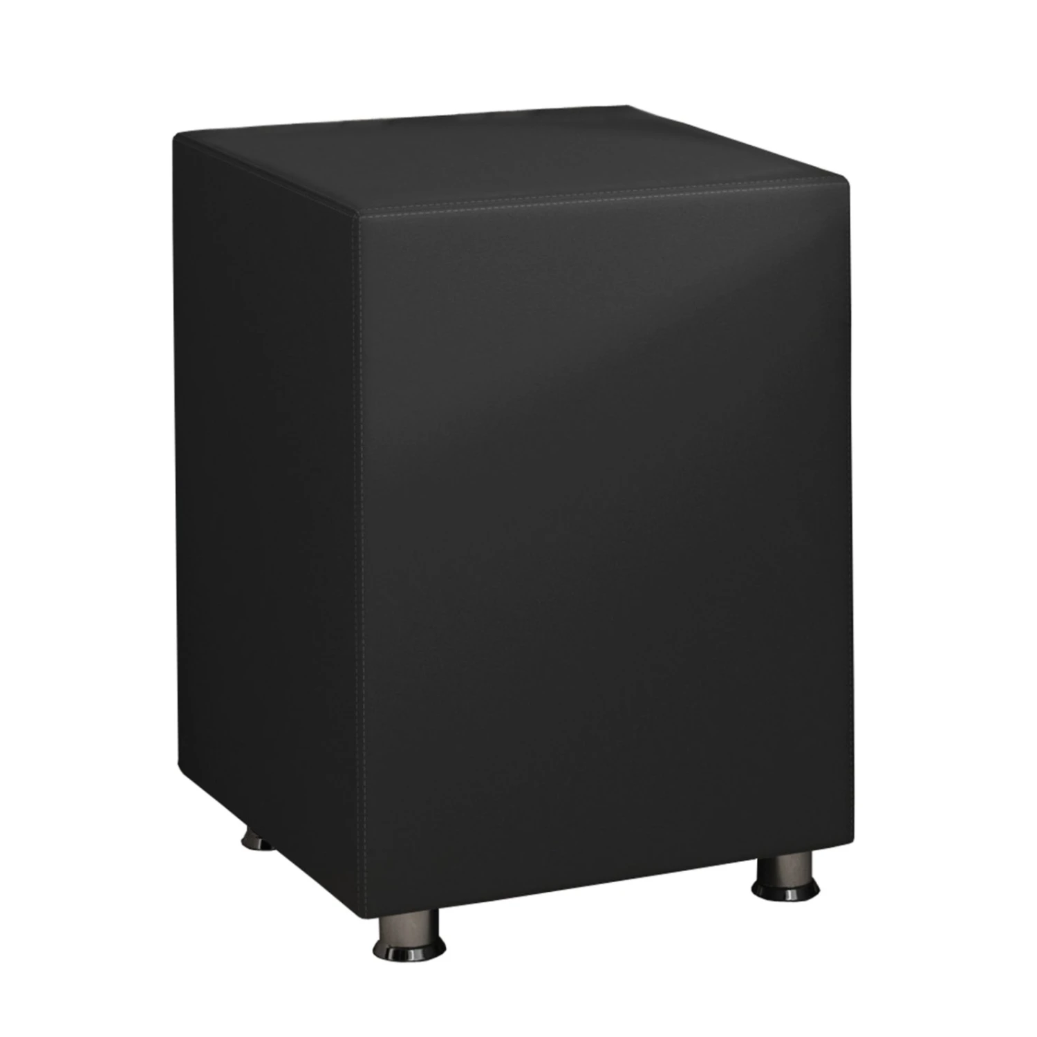 Nachttisch Hocker - anthrazit - Kunstleder - 60 cm hoch 1 Nachttisch Hocker - anthrazit - Kunstleder - 60 cm hoch