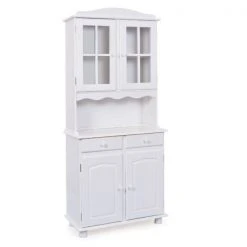 Buffet VALENCIA - weiß - Massivholz - 198 cm