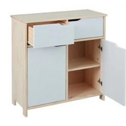 Kommode - weiß-Milkyskin - teilmassiv - 80 cm 4 Kommode - weiß-Milkyskin - teilmassiv - 80 cm -Esszimmer Verkaufsgeschäft 9002924000 03 1600Wx1600H