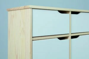 Kommode - weiß-Milkyskin - teilmassiv - 80 cm 3 Kommode - weiß-Milkyskin - teilmassiv - 80 cm – Bild 3