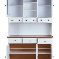 Buffetschrank WESTERLAND - weiß-braun - Massivholz -Esszimmer Verkaufsgeschäft 9002925800 03 1600Wx1600H