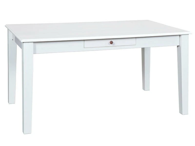 Esszimmertisch WESTERLAND - weiß - Kiefer Massivholz - 160x90cm 1 Esszimmertisch WESTERLAND - weiß - Kiefer Massivholz - 160x90cm