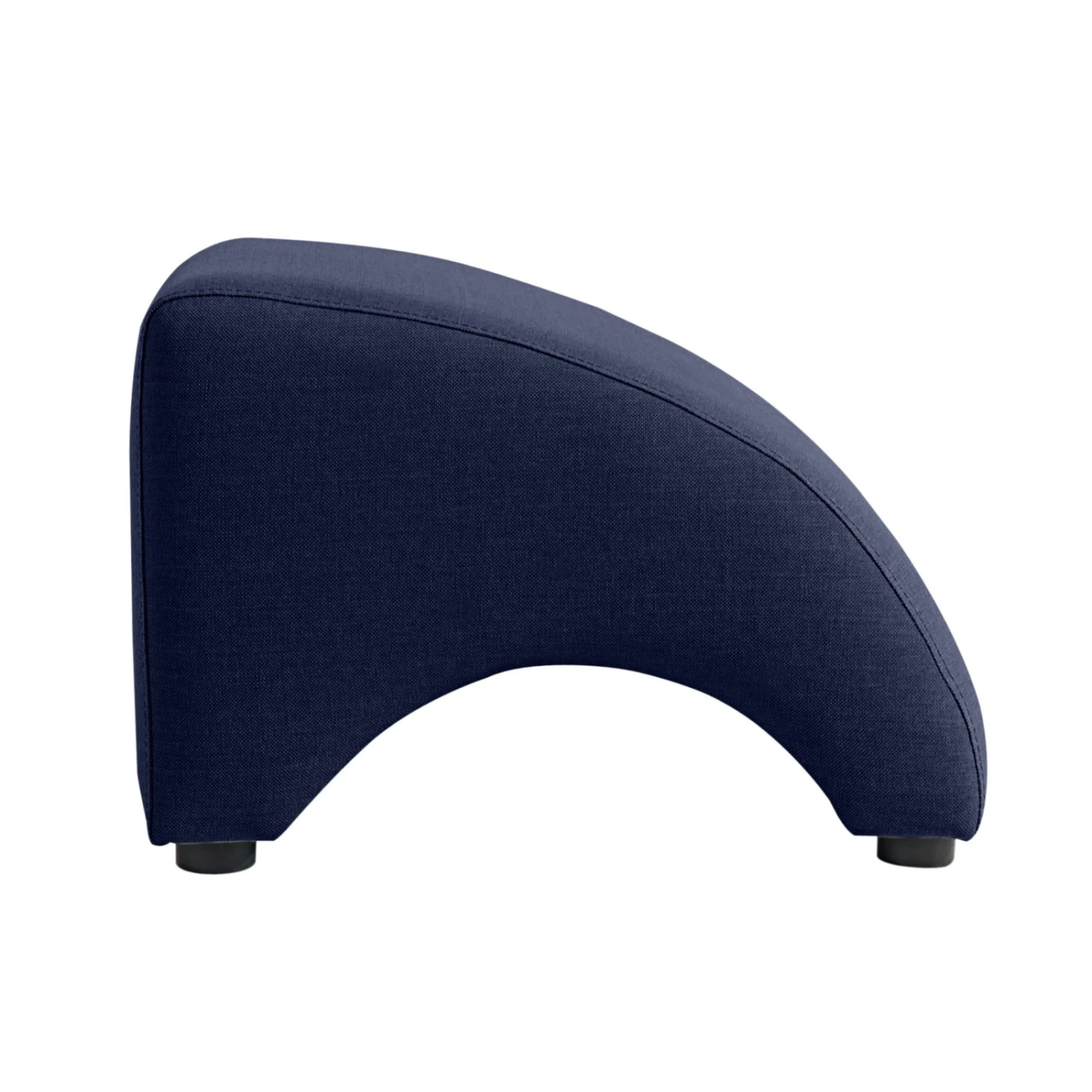 Max Winzer Anstell-Hocker - dunkelblau - Leinenoptik - Buche massiv Füße 2 Max Winzer Anstell-Hocker - dunkelblau - Leinenoptik - Buche massiv Füße – Bild 2