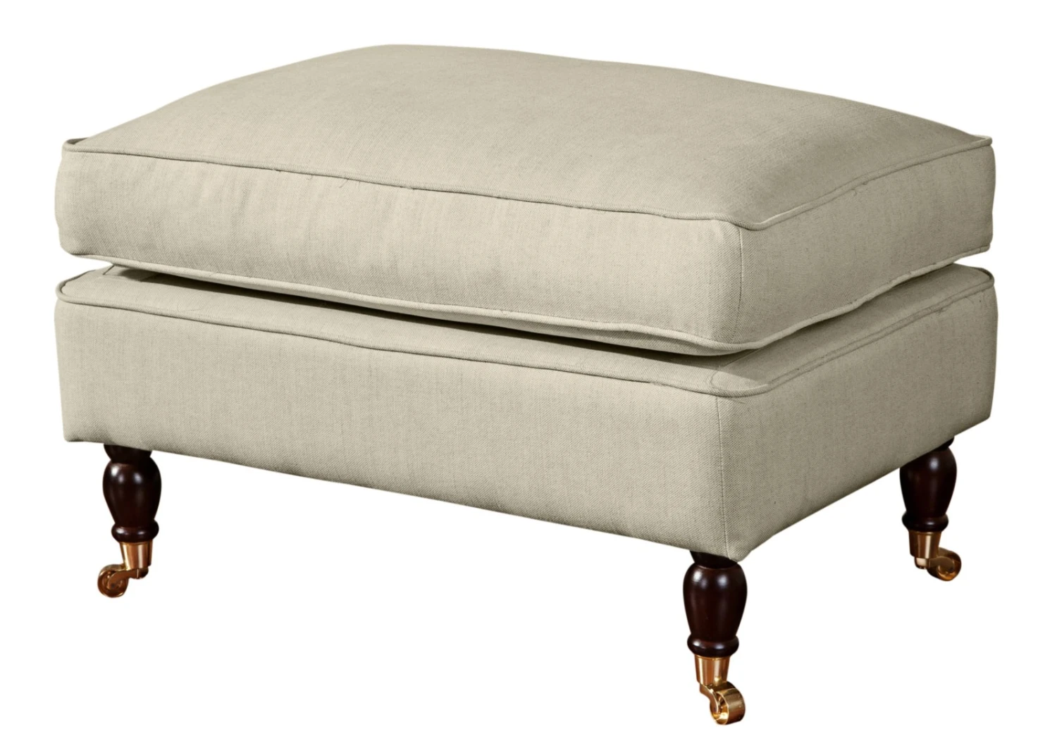 Max Winzer Hocker - beige - Flachgewebe in Leinenoptik 1 Max Winzer Hocker - beige - Flachgewebe in Leinenoptik