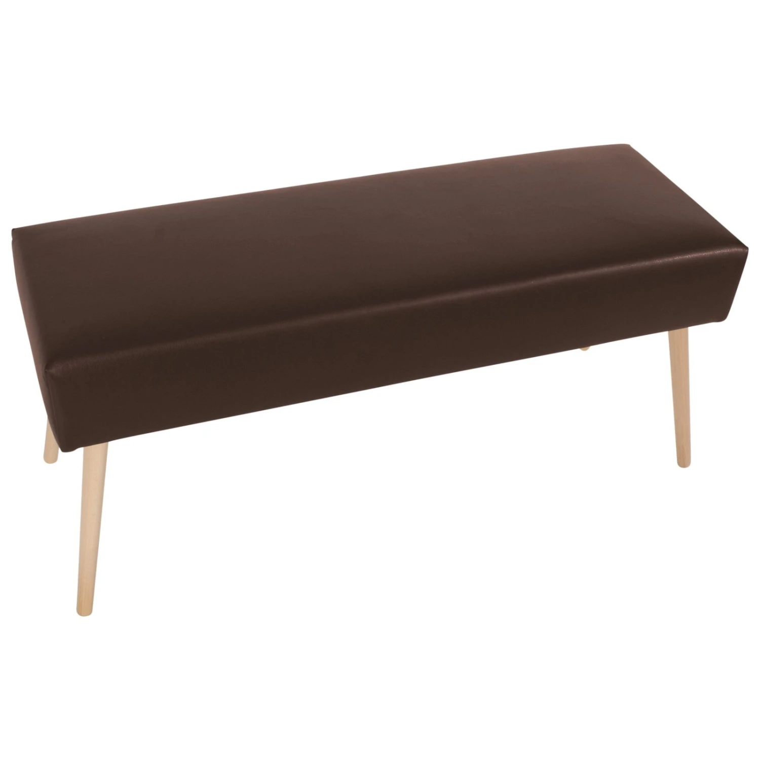 Max Winzer Sitzbank - braun - Buche massiv - Kunstleder 3 Max Winzer Sitzbank - braun - Buche massiv - Kunstleder – Bild 3