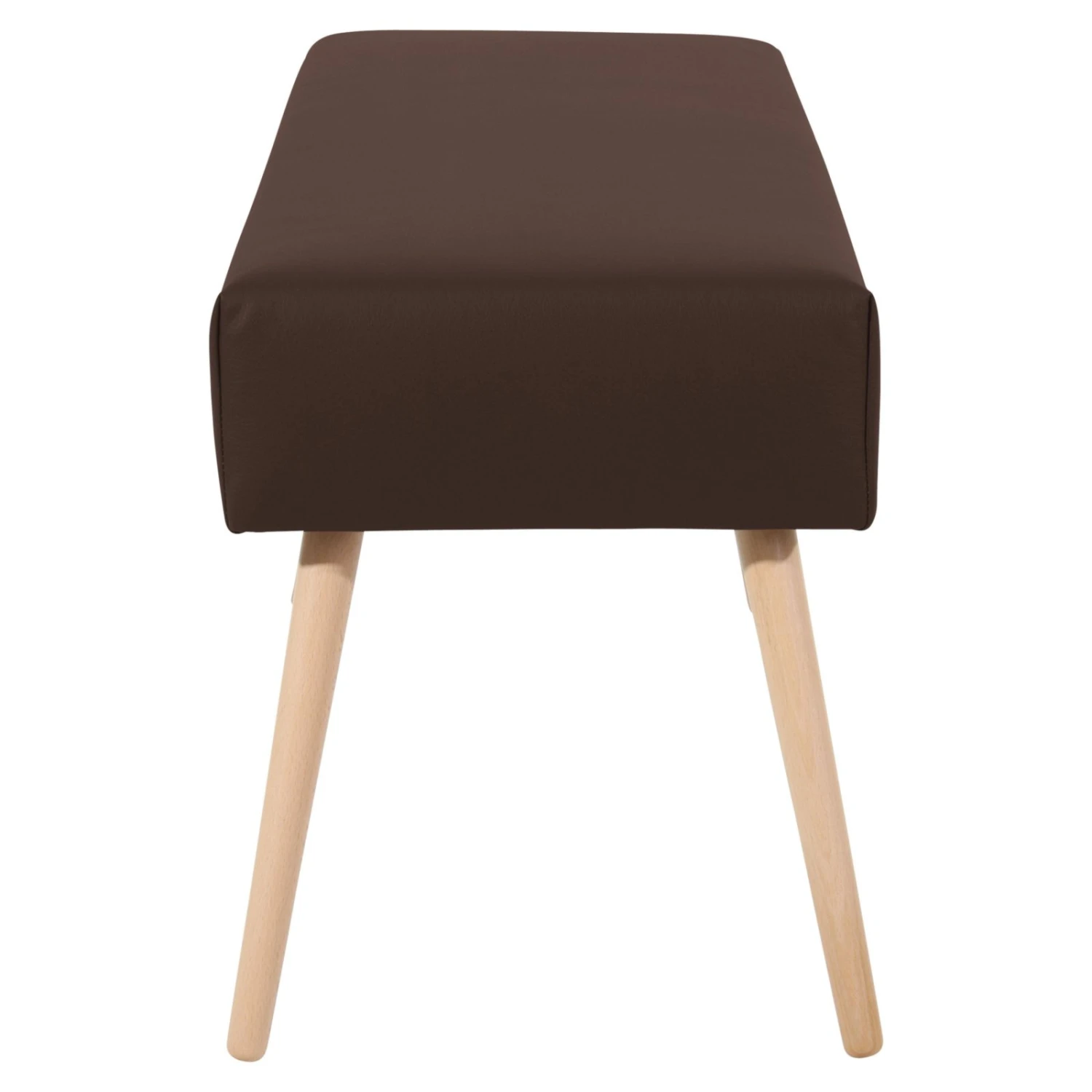 Max Winzer Sitzbank - braun - Buche massiv - Kunstleder 4 Max Winzer Sitzbank - braun - Buche massiv - Kunstleder – Bild 4