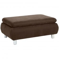 Max Winzer Hocker - braun - Veloursstoff