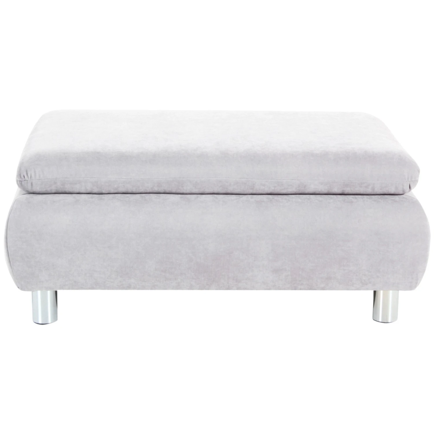 Max Winzer Hocker - creme - Veloursstoff 2 Max Winzer Hocker - creme - Veloursstoff – Bild 2