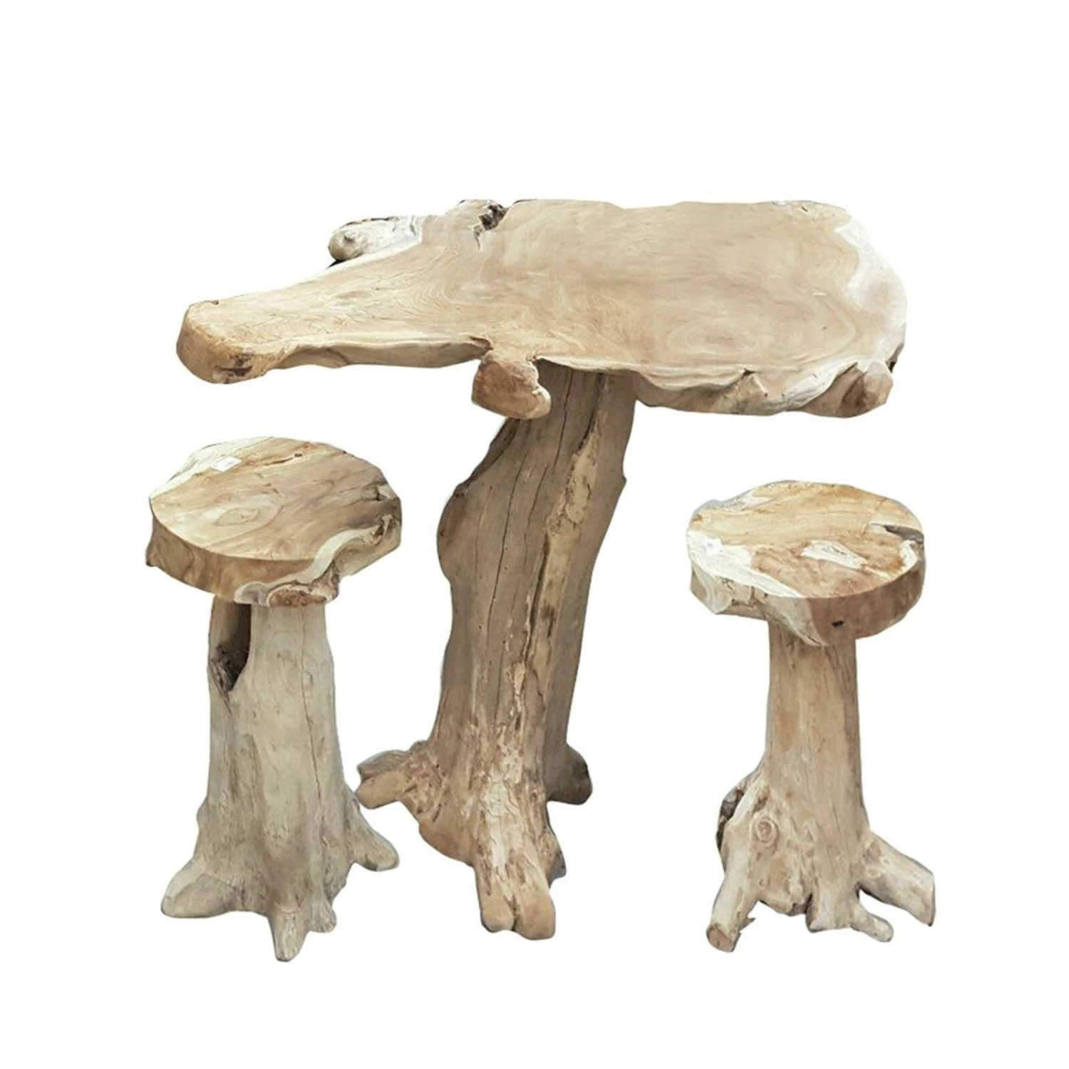 Bartisch SURGA - natur - Teak massiv 2 Bartisch SURGA - natur - Teak massiv – Bild 2