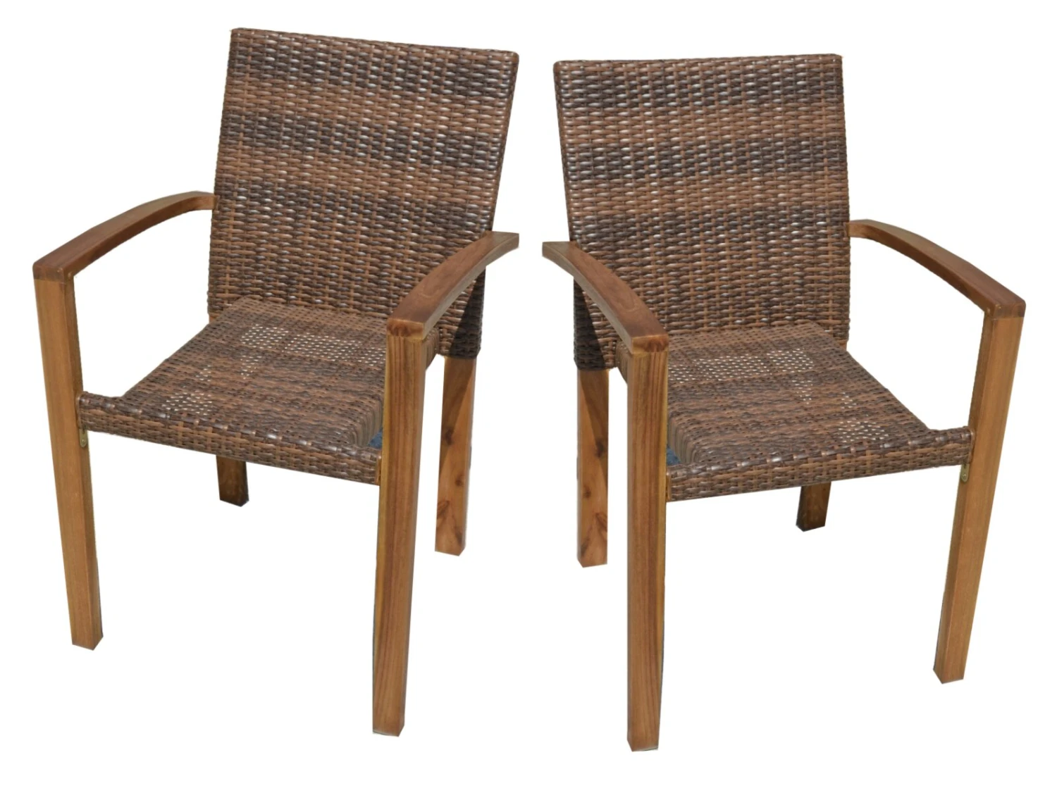 2er-Set Stapelstuhl TOPEKA - coffee - Akazie massiv - stapelbar 1 2er-Set Stapelstuhl TOPEKA - coffee - Akazie massiv - stapelbar