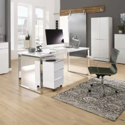 Highboard YAS - weiß Hochglanz - Glas -Esszimmer Verkaufsgeschäft 9003264000 03 1600Wx1600H